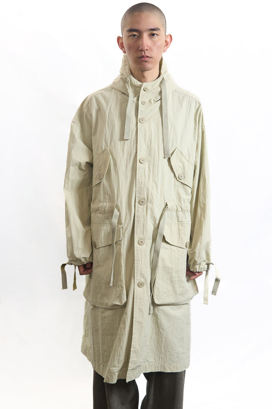 75-RC ROUGH SHELL COAT WASHED BUTTER