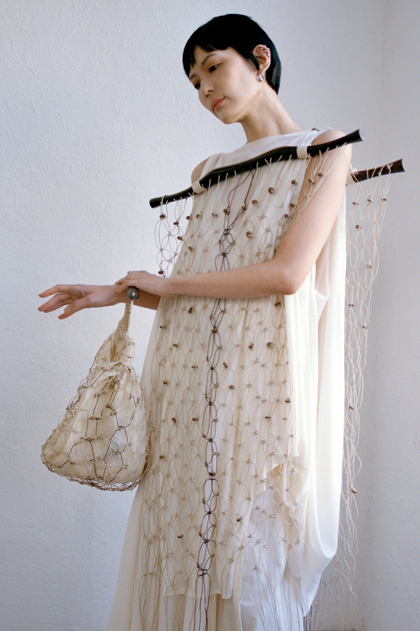 Croissant Macramé Bag