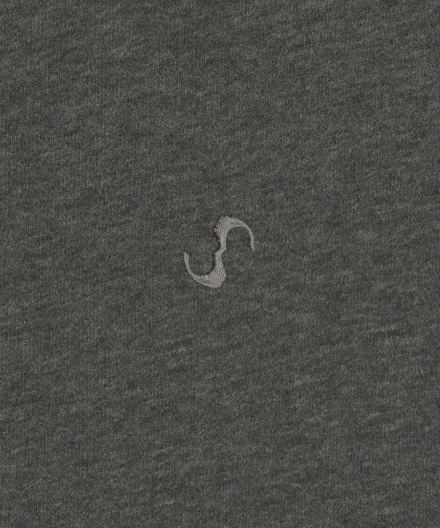 FUR TRIM JERSEY ZIP-UP - CHARCOAL