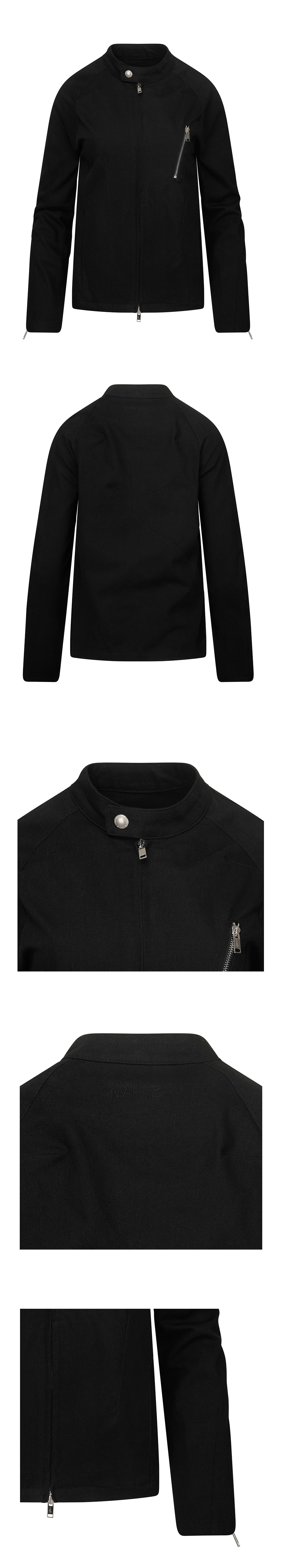 NACHE SEAM LINE RIDER JACKET  BLACK