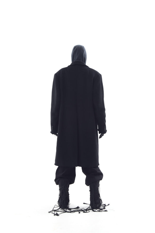 DYED CIRCLE LOGO OVER-FIT ARMOR SWEAT PANTS BLACK