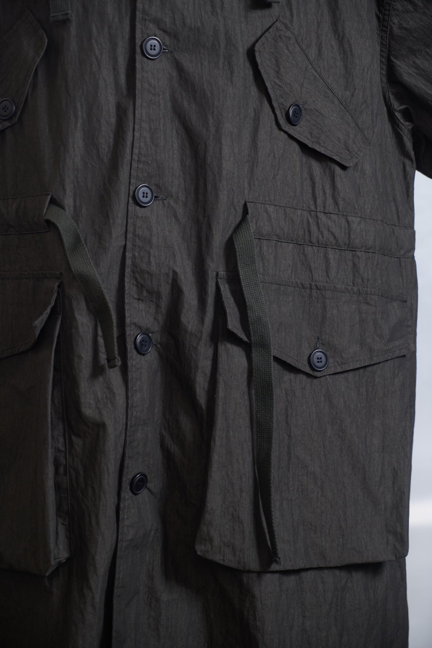 75-RC ROUGH SHELL COAT DUST CHARCOAL