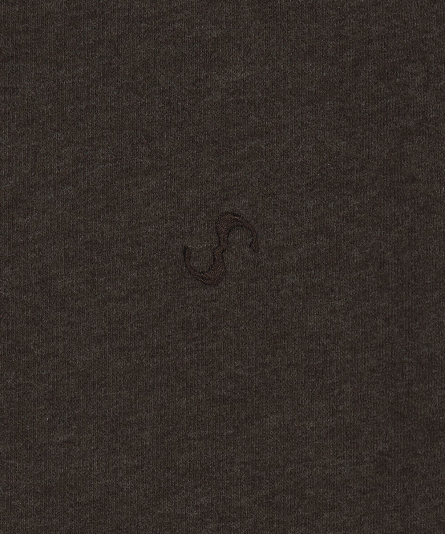 FUR TRIM JERSEY ZIP-UP - STONE BROWN