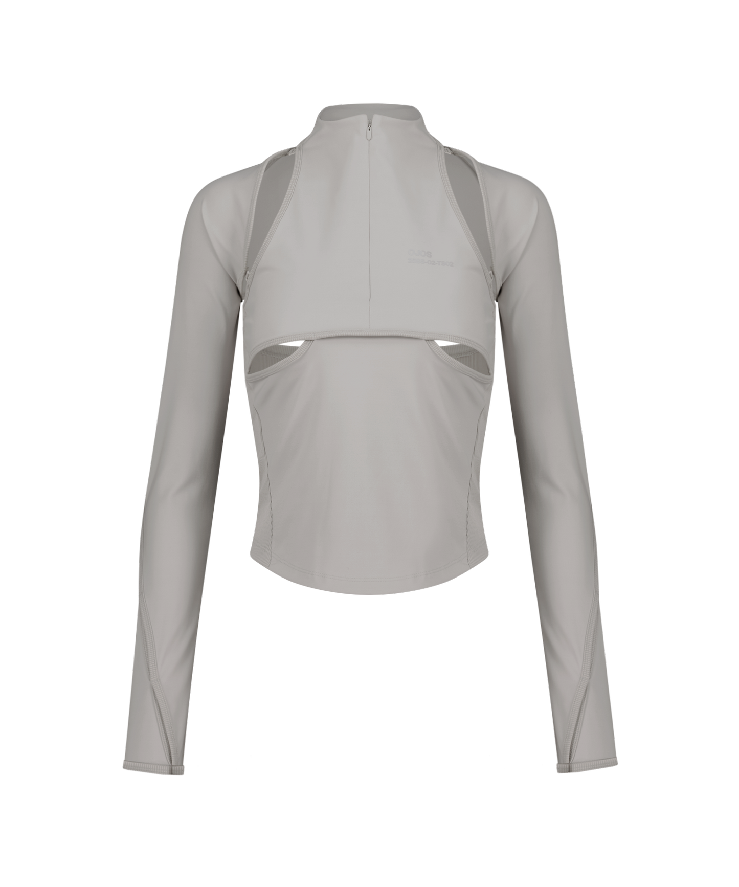 DETACHABLE BOLERO HALTER T WARM GREY
