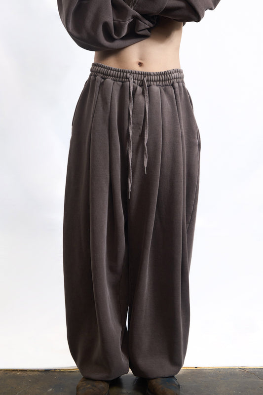 75-RC  FADE OVERSIZED TRACK PANTS COCOA