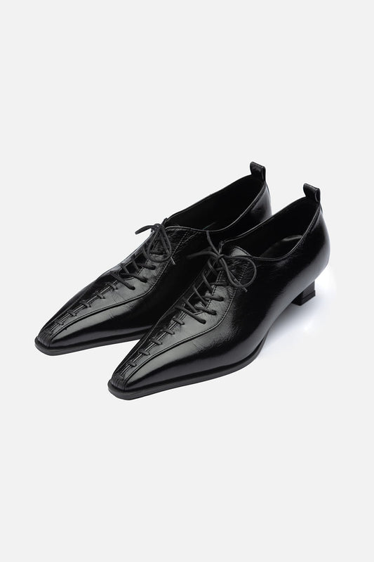 GEMMA STILETTO (4CM) / SHINY BLACK