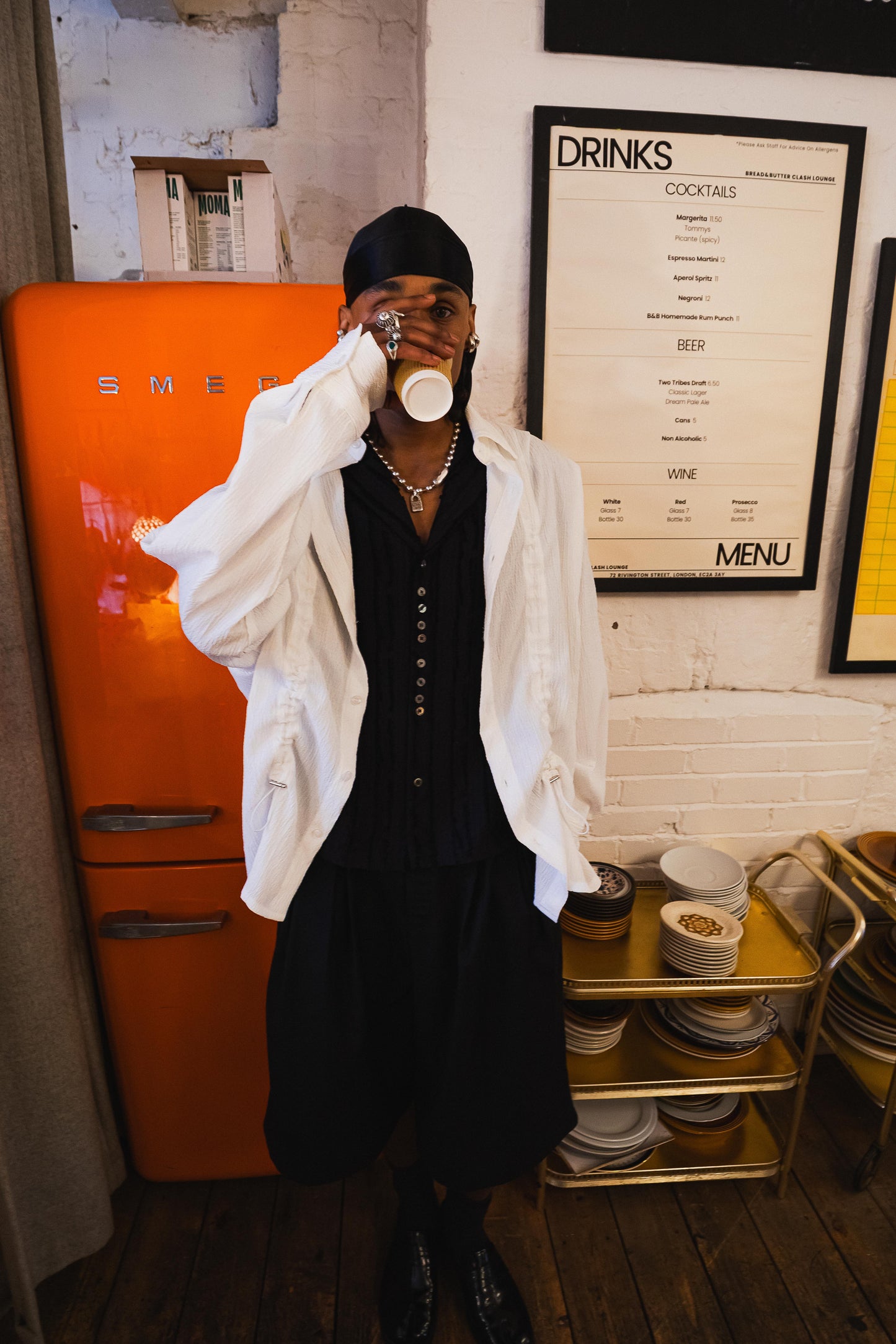 DRAWSTRING DETAIL SHIRT — WHITE