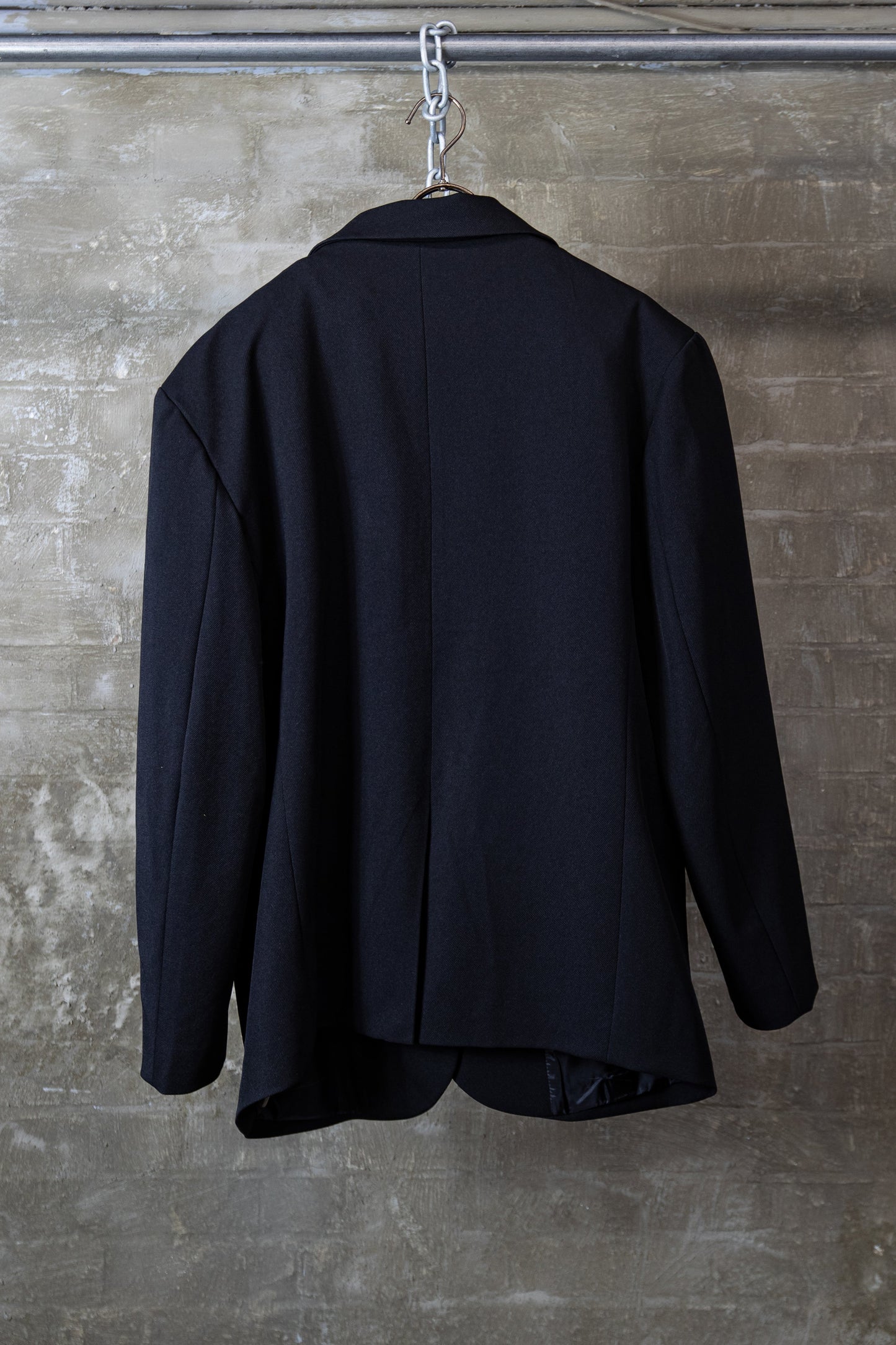 OVERSIZED TAILORED BLAZER — BLACK