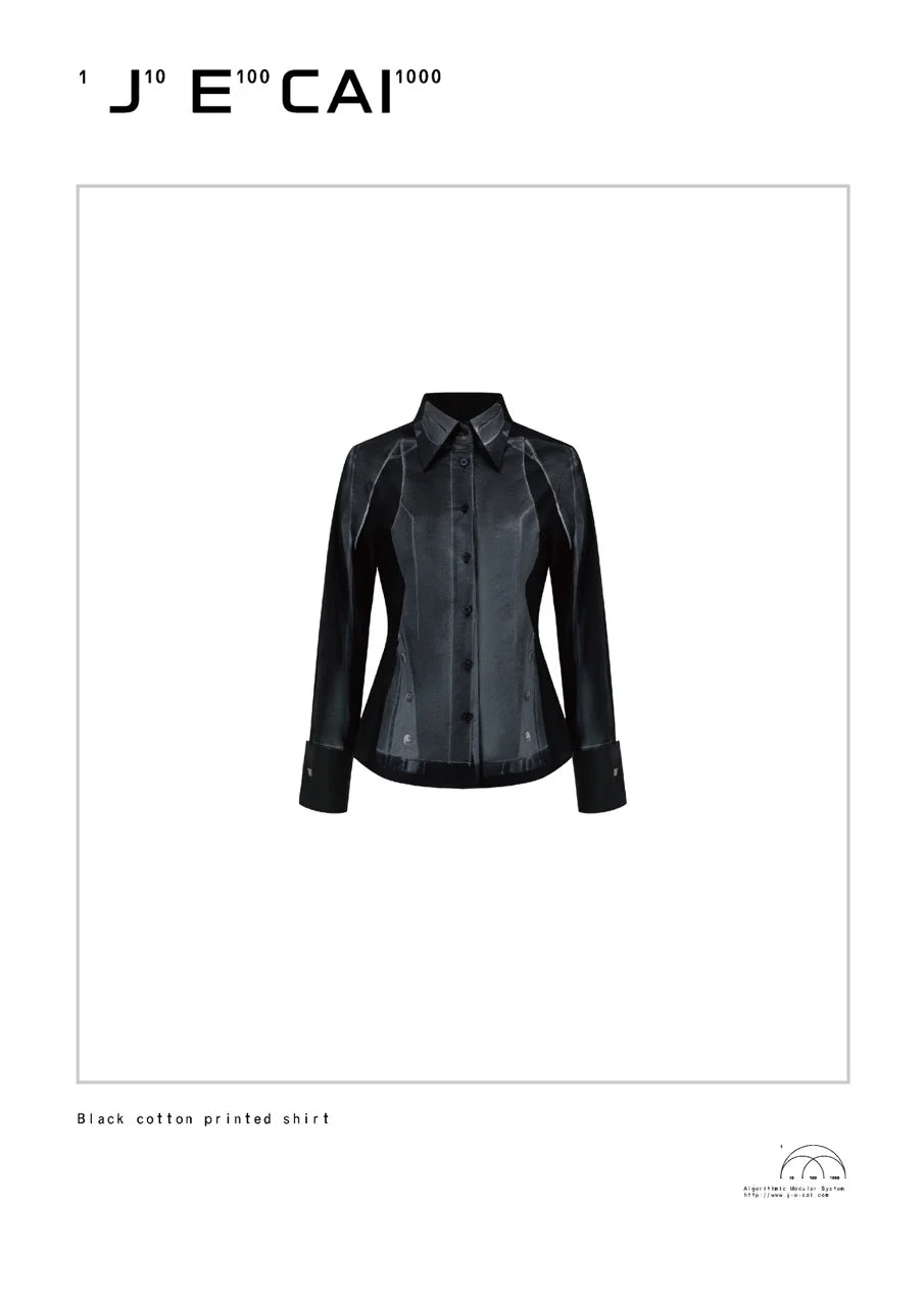 PRINTED LONG SLEEVE SHIRT SLIM FIT