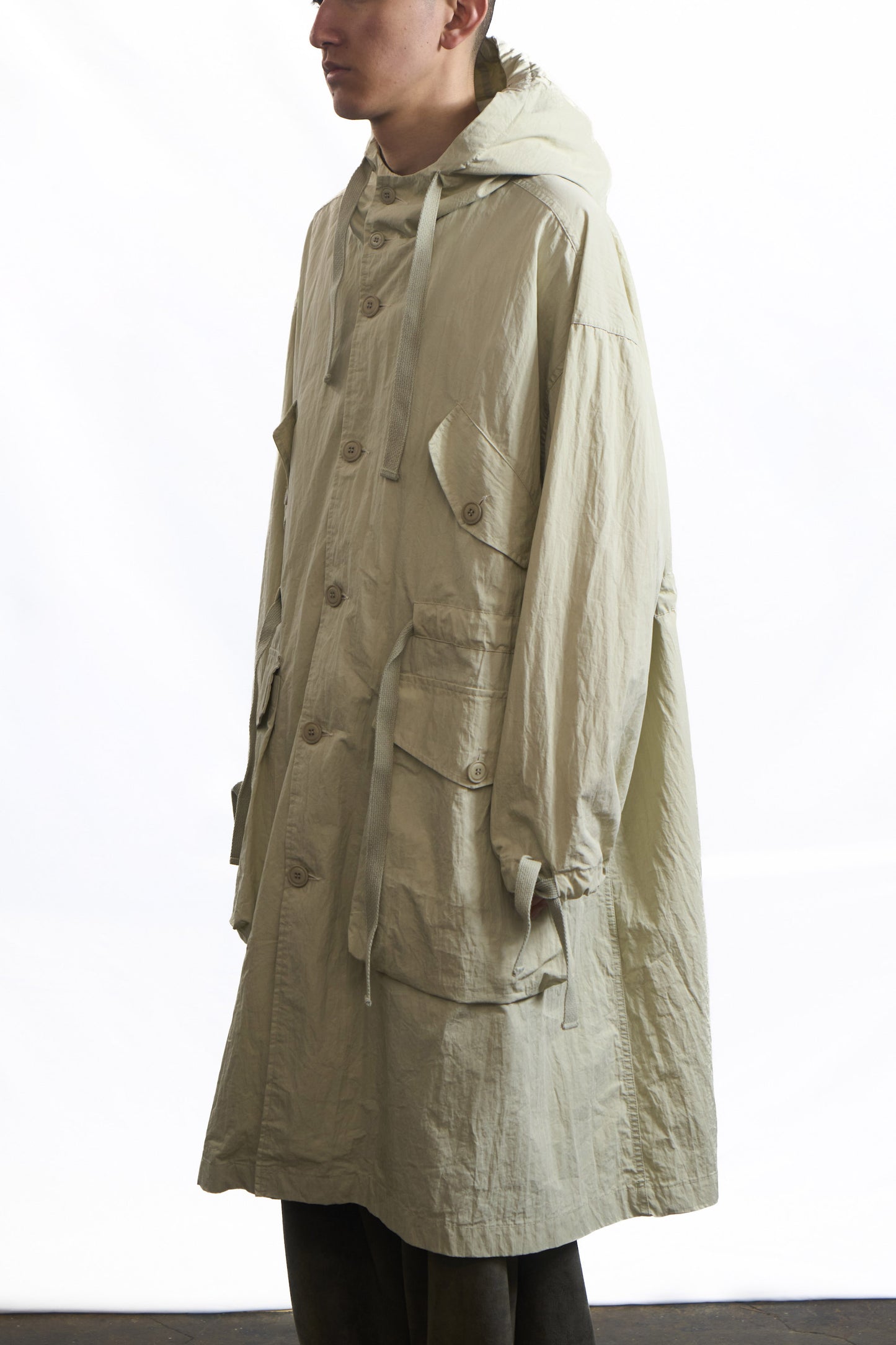 75-RC ROUGH SHELL COAT WASHED BUTTER