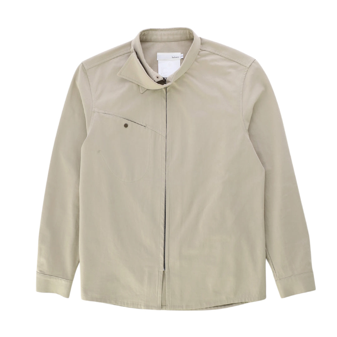 WIND COLLAR ZIP SHIRTS_VER BALANCE(SAND BEIGE)