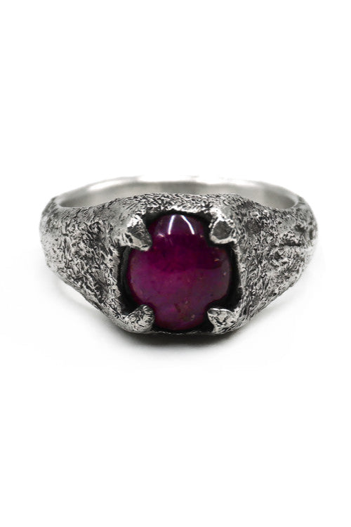 AGAFFEINE_STAR RUBY SIGNET RING
