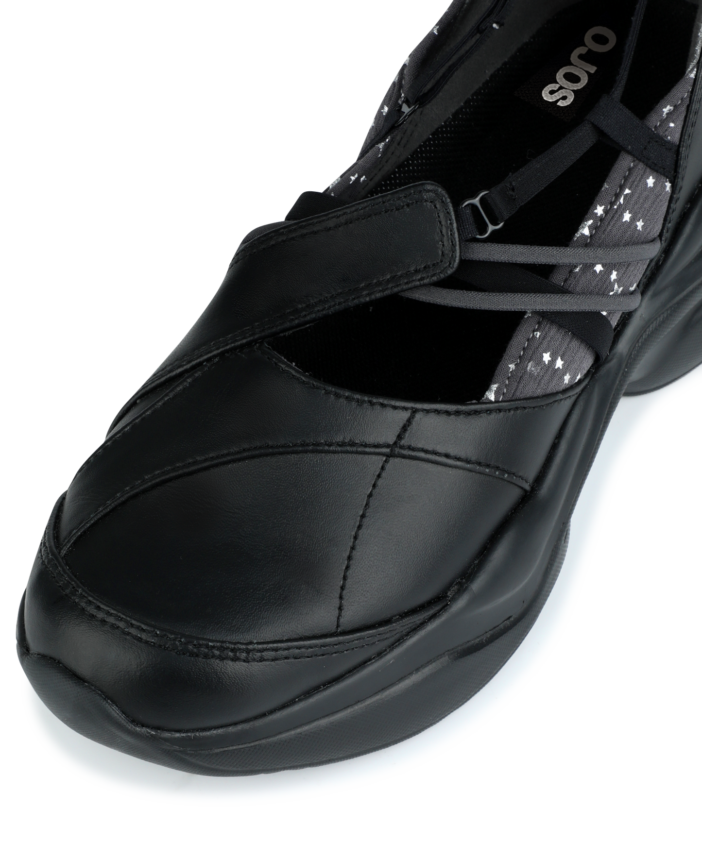 OJOS STRAP TOE SNEAKERS BLACK