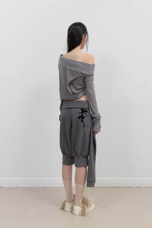 SLEEVE PUMPKIN PANTS - CHARCOAL