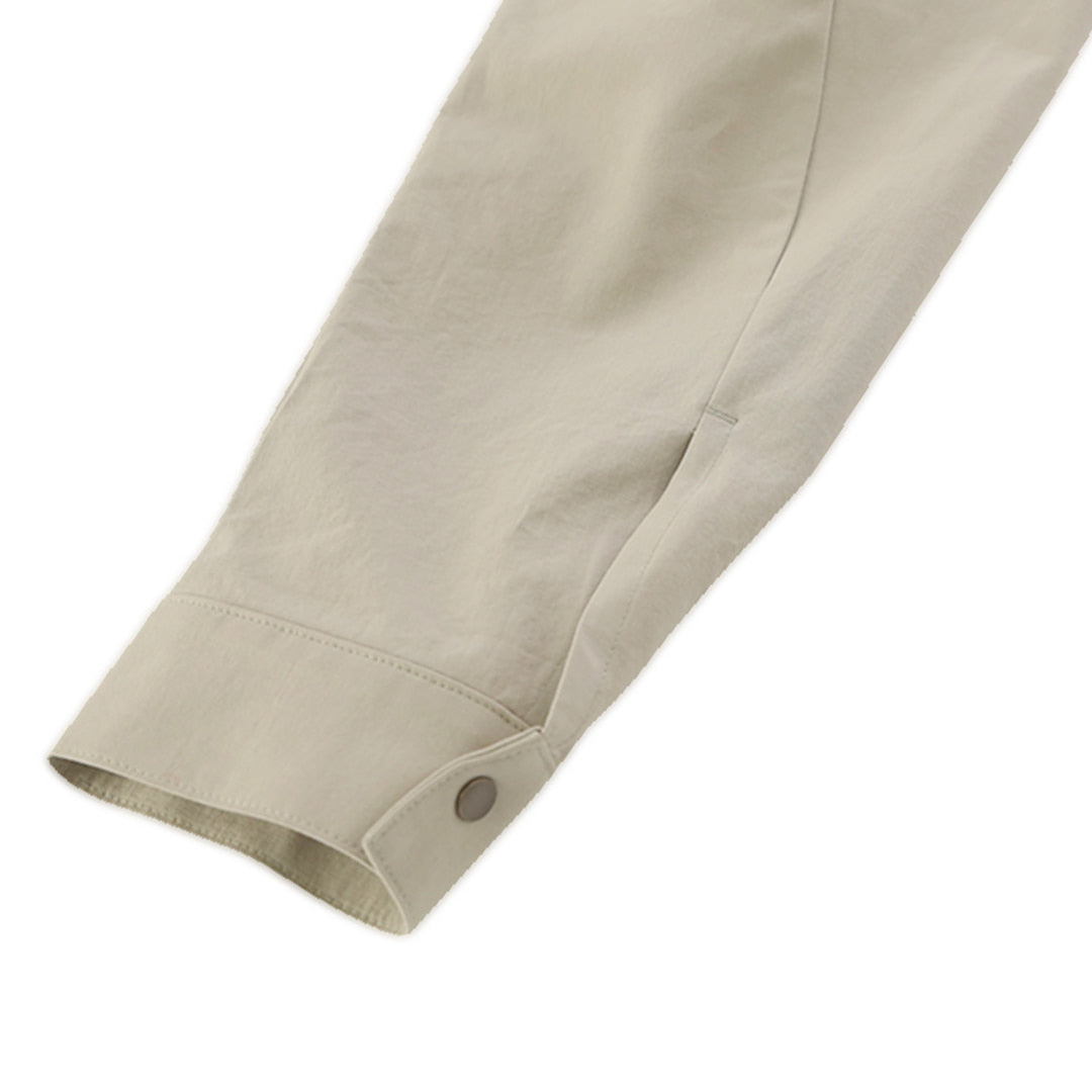 WIND COLLAR ZIP SHIRTS_VER BALANCE(SAND BEIGE)