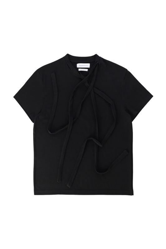 DOUBLE COLLAR T-SHIRT_VER IMBALANCE(BLACK)