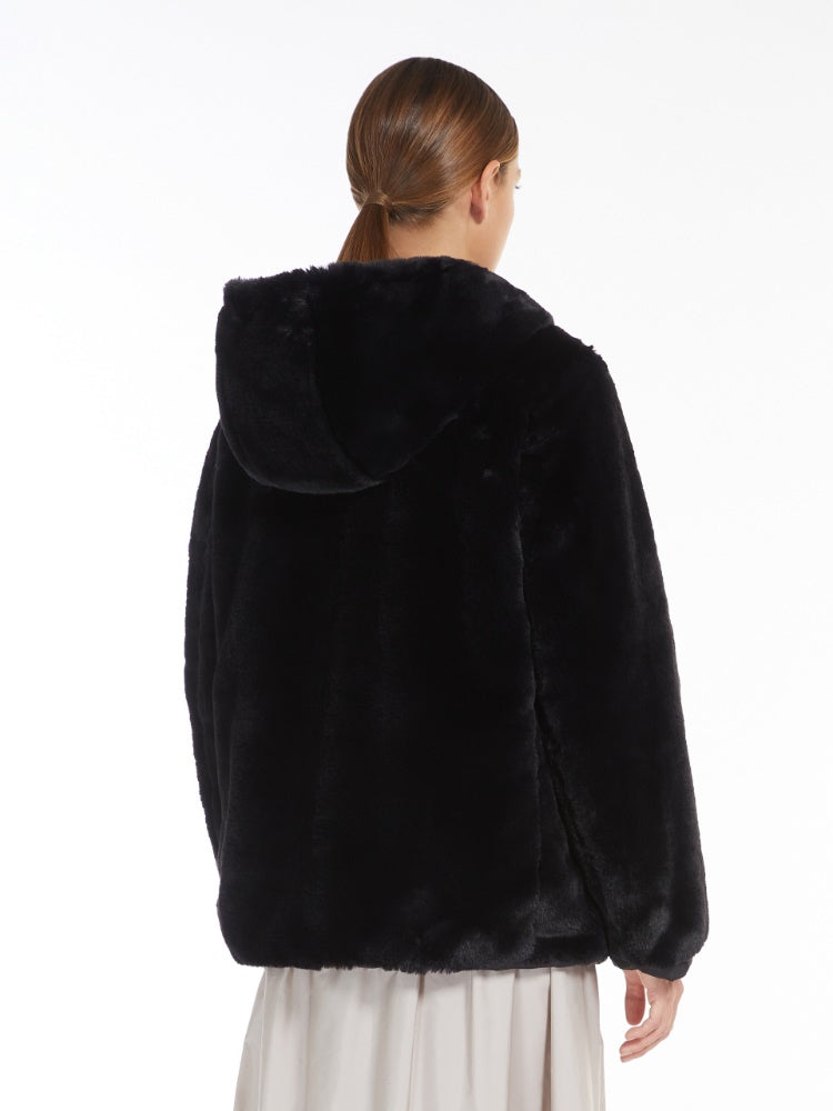 MAXMARA REVERSIBLE TECHNICAL CANVAS CROPPED SWEATSHIRT