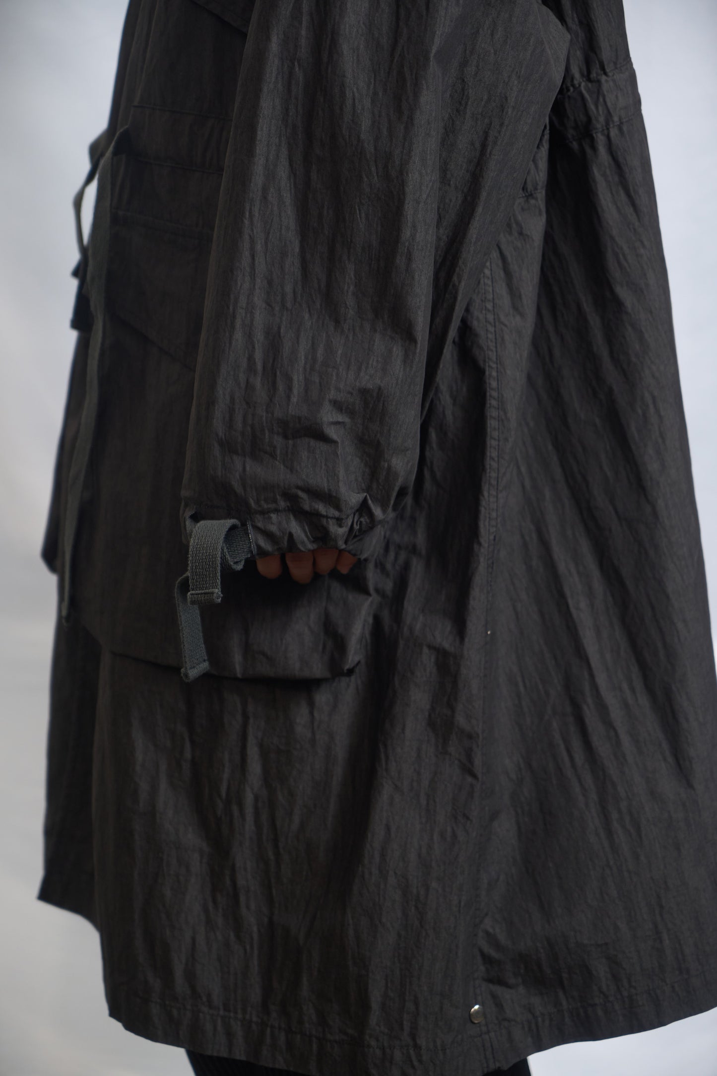 75-RC ROUGH SHELL COAT DUST CHARCOAL