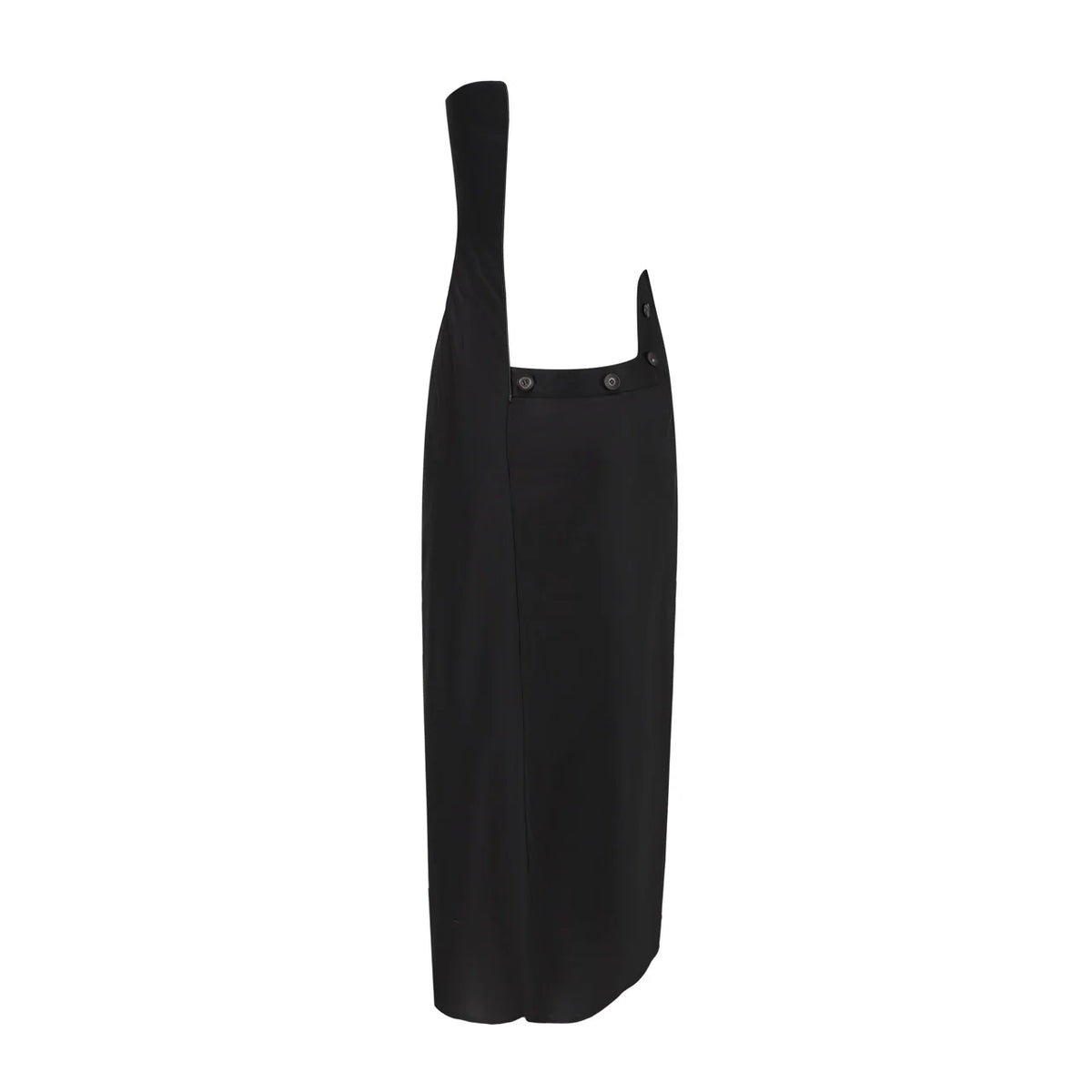 DETACHABLE SIDE-SPLIT DRAPED STRAPLESS MAXI DRESS