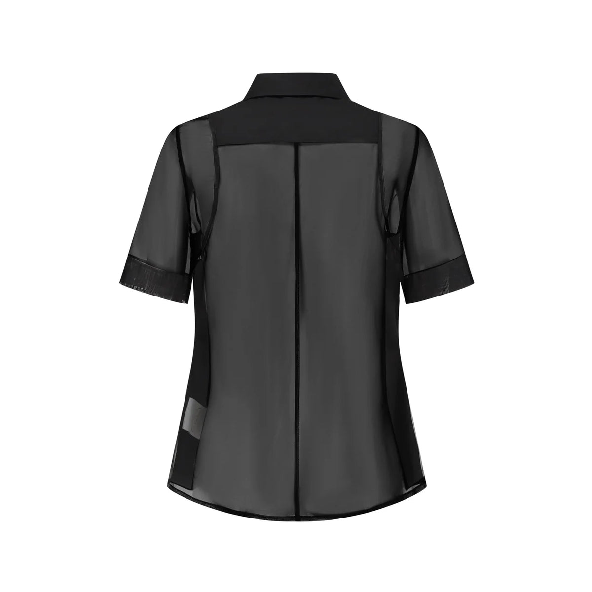 SHEER SHORT SLEEVE SHIRT TAILORED SLIM FIT