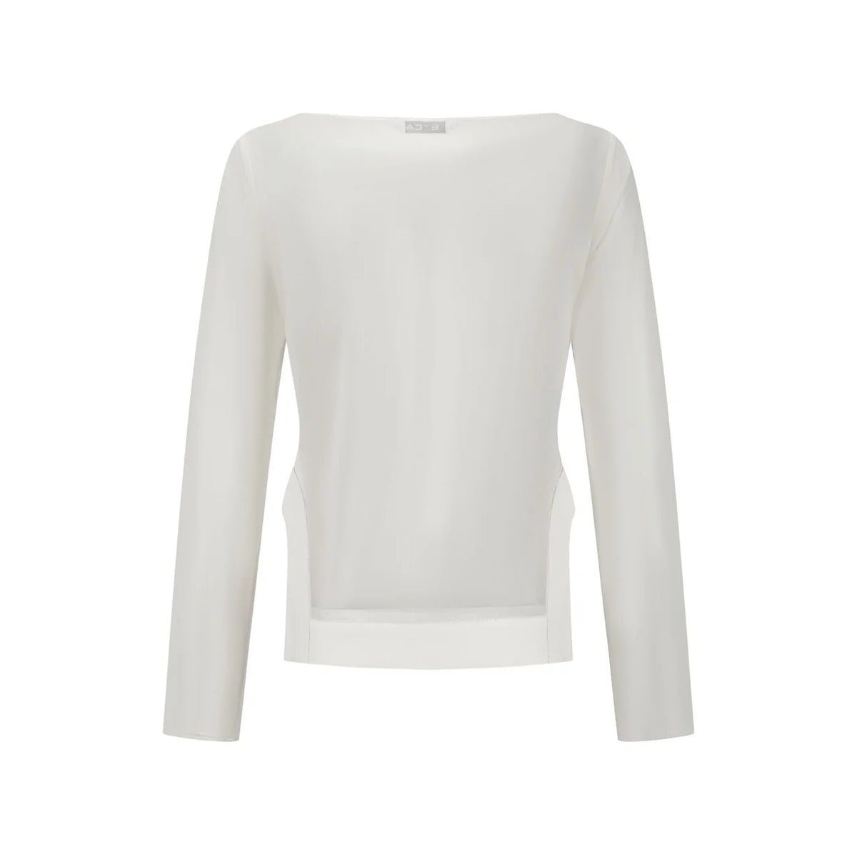 DETECHABLE PRINTED SOFT TULLE LONG-SLEEVE TOP
