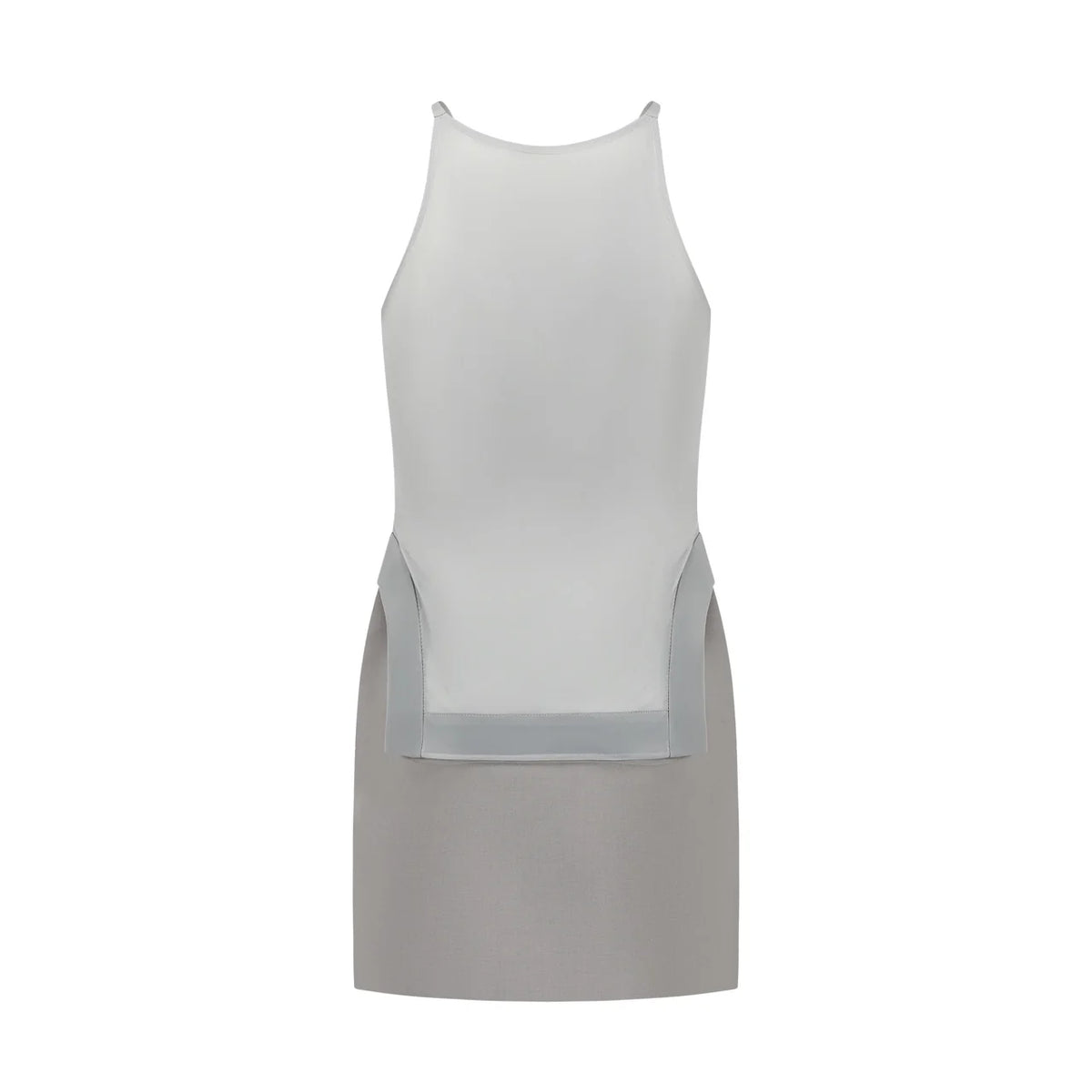 DETACHABLE DOUBLE LAYER SOFT TULLE CAMISOLE MINI DRESS SET