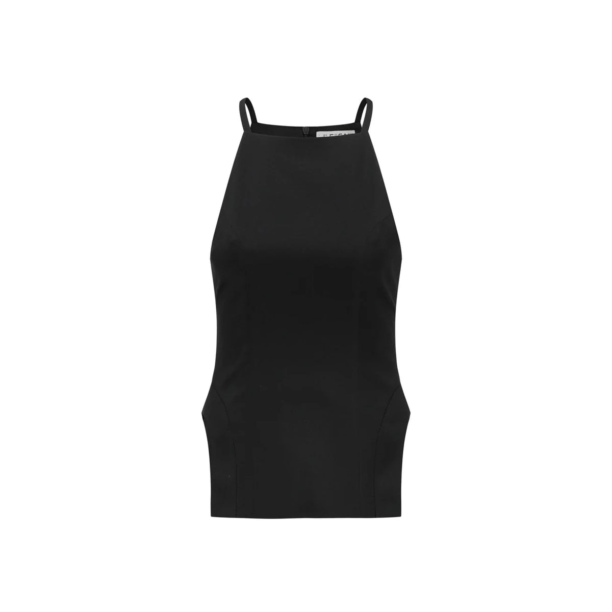 DETACHABLE HIGH SQUARE NECK CAMISOLE ASYMMETRIC DRAPED MAXI DRESS SET