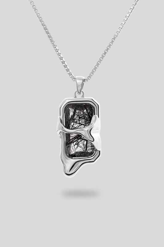 MELT_ SWEAT NECKLACE GREY