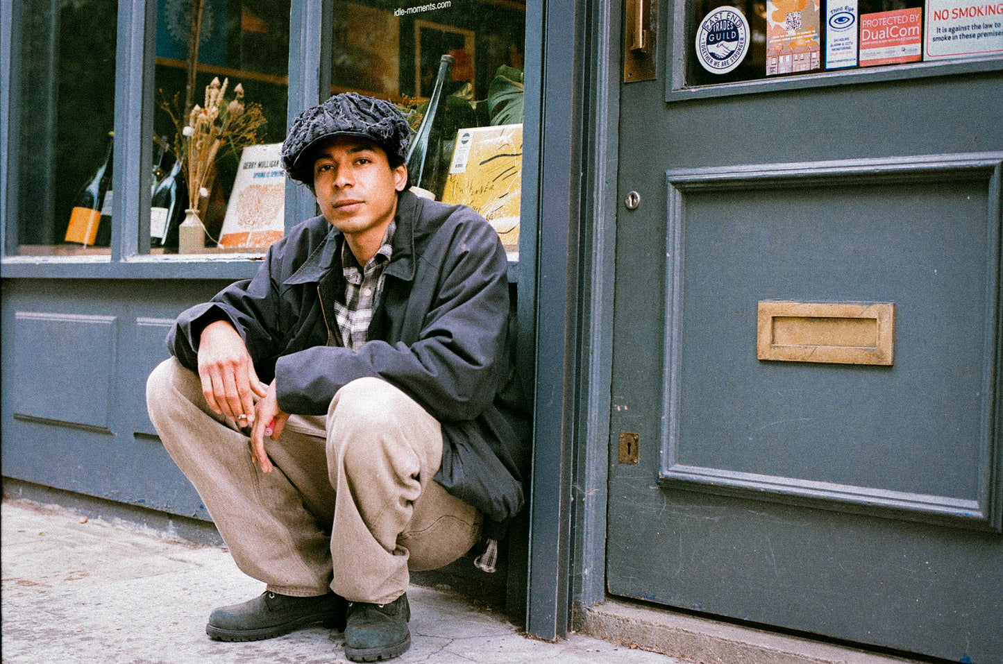 BAKER BOY BLACK DENIM HAT