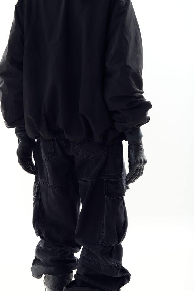 UTILITY CARGO WASHED DENIM PANTS (VERSION 2)