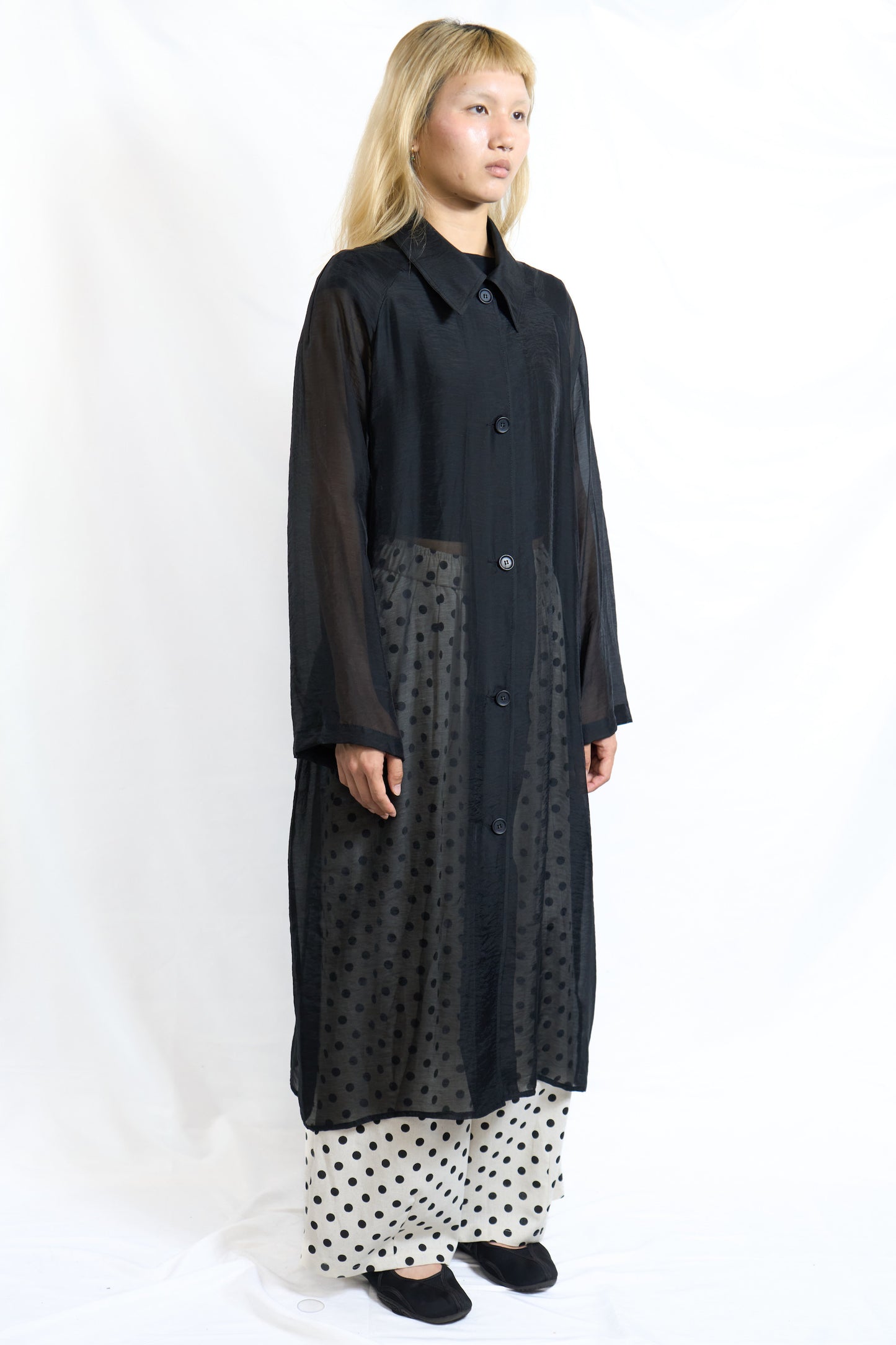 SHEER TRENCH COAT