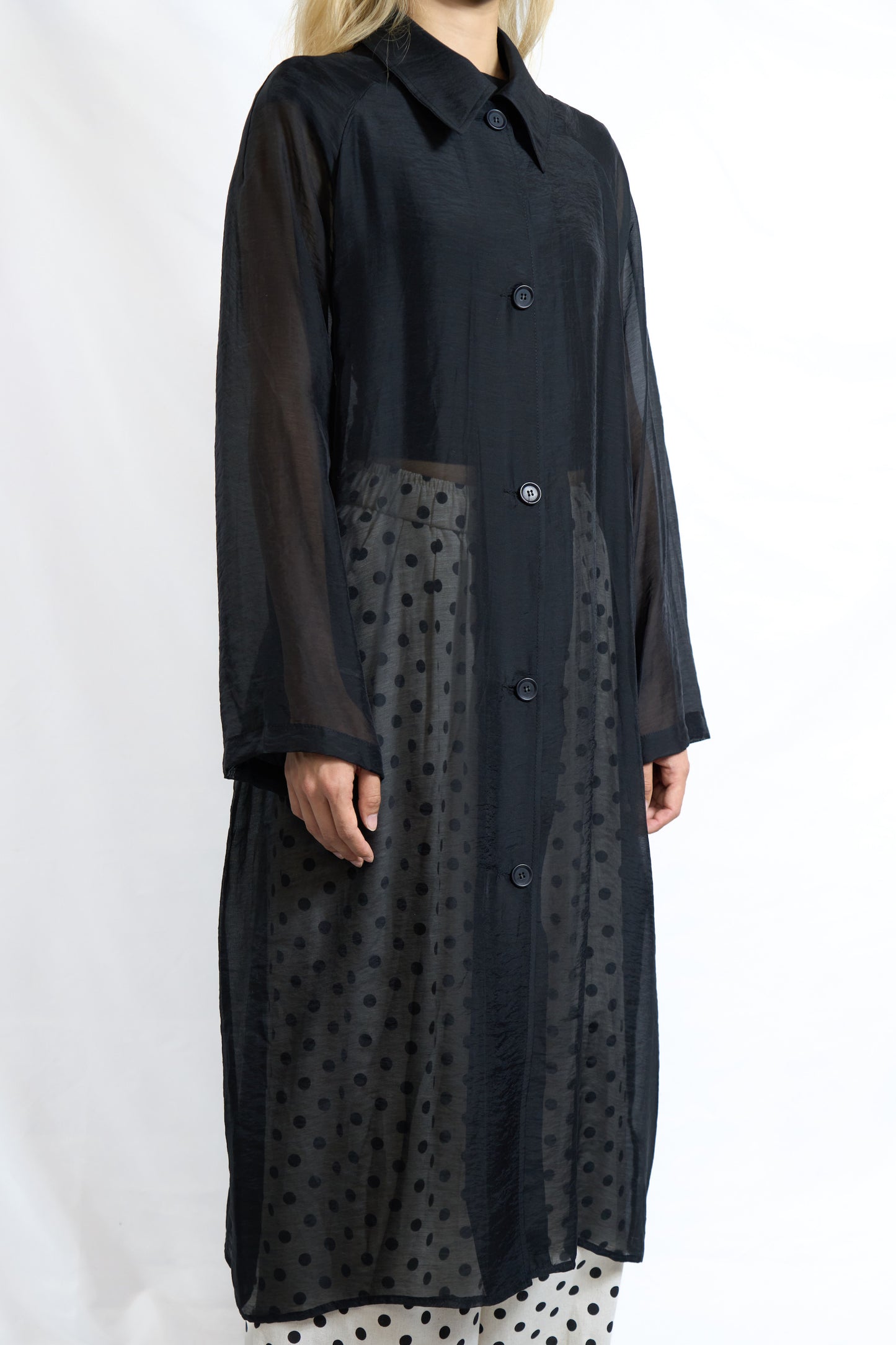 SHEER TRENCH COAT