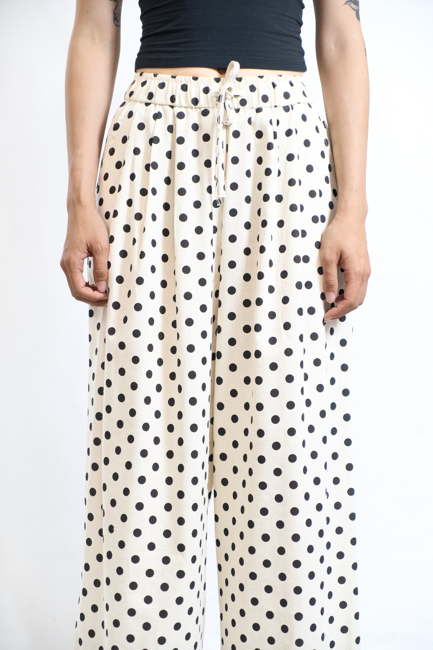 POLKA DRAWSTRING PANTS
