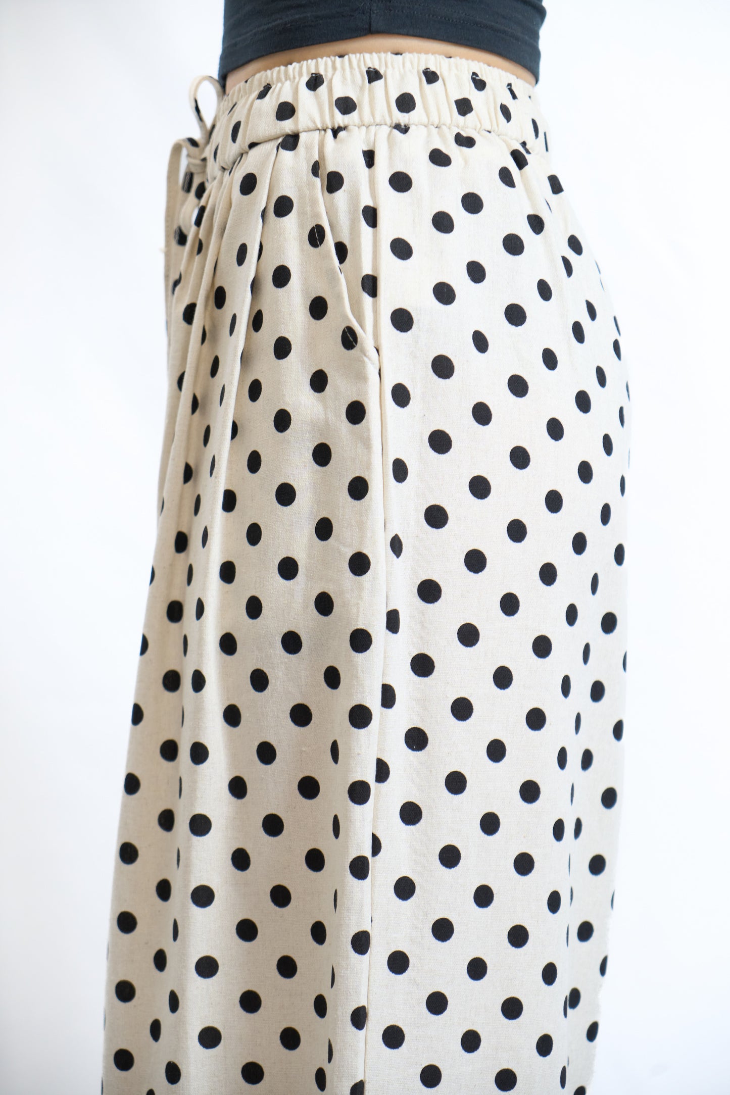 POLKA DRAWSTRING PANTS