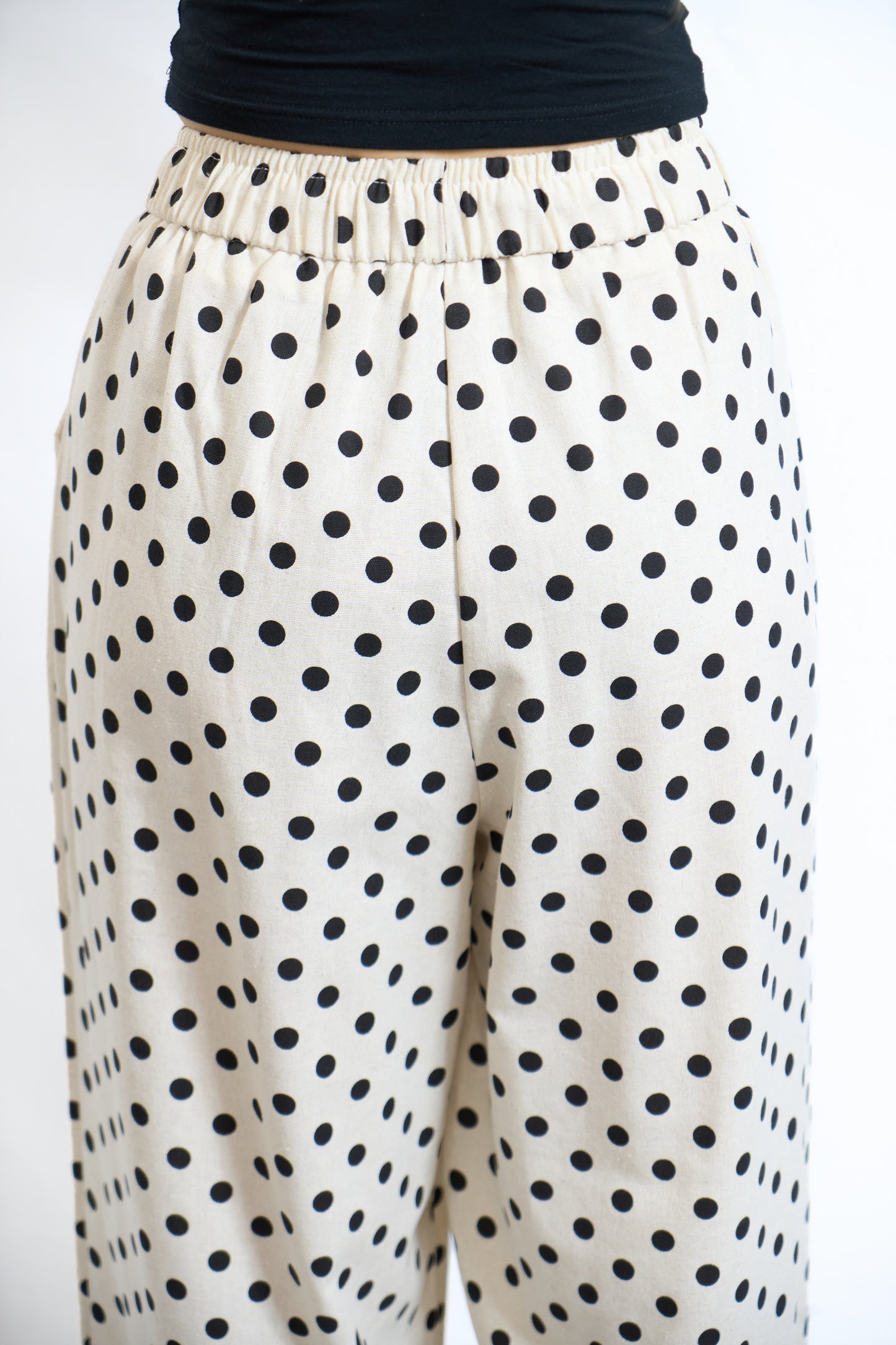 POLKA DRAWSTRING PANTS