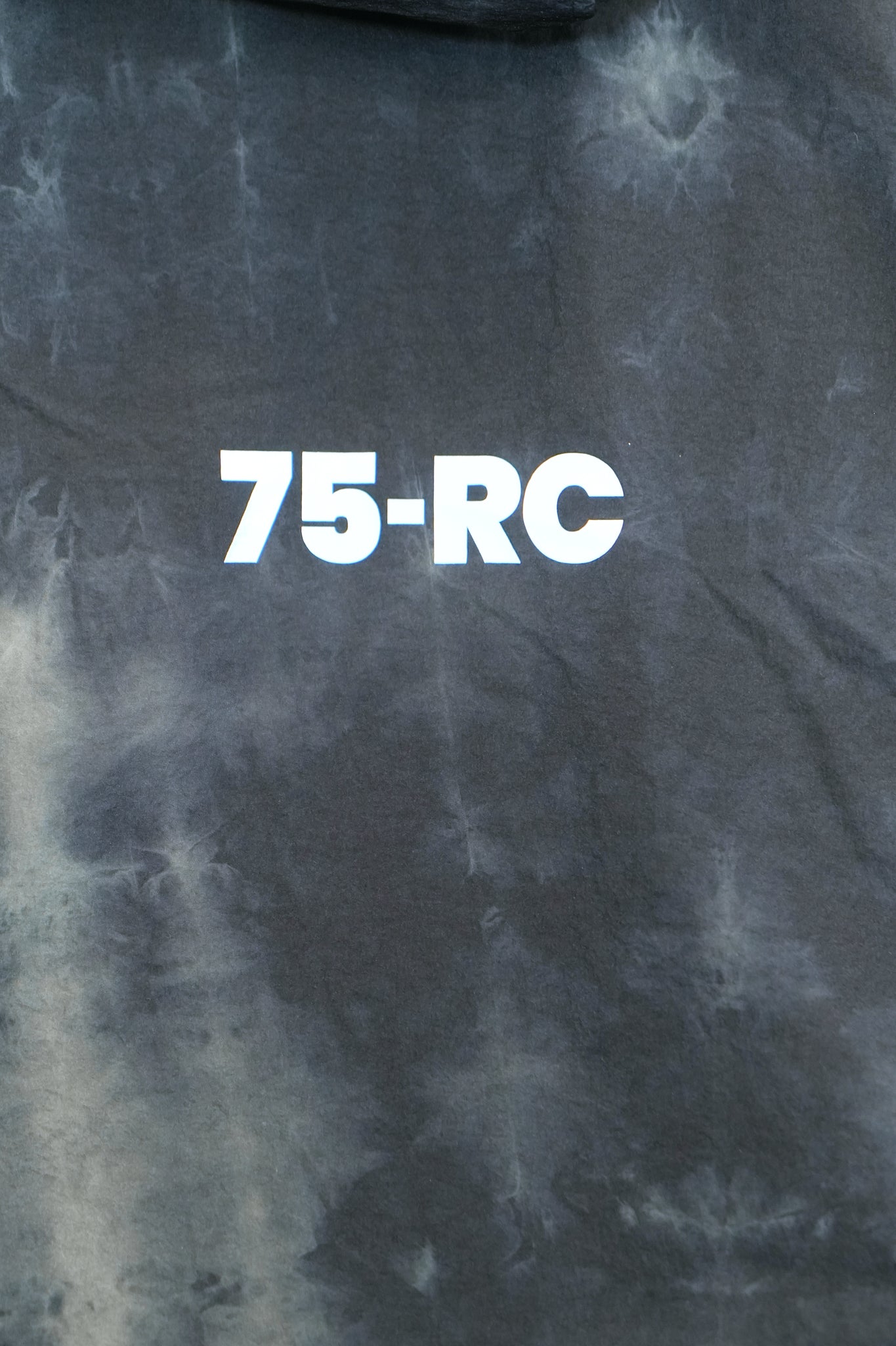 CHARCOAL HAND-DYED HOODED JACKET