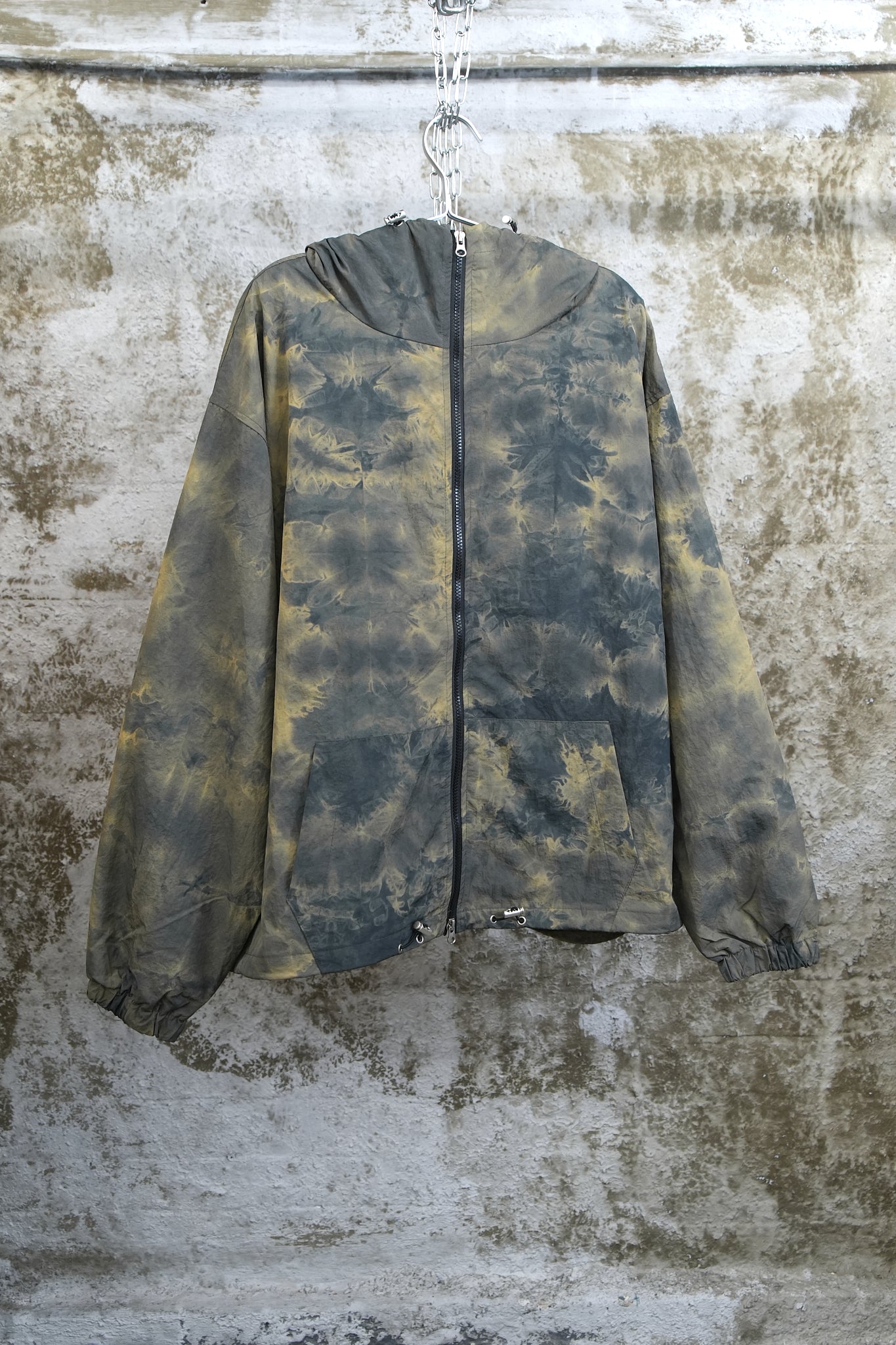 MOSS HAND-DYED HOODED JACKET