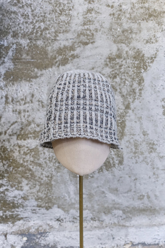 TEXTURED KNIT BUCKET BEANIE