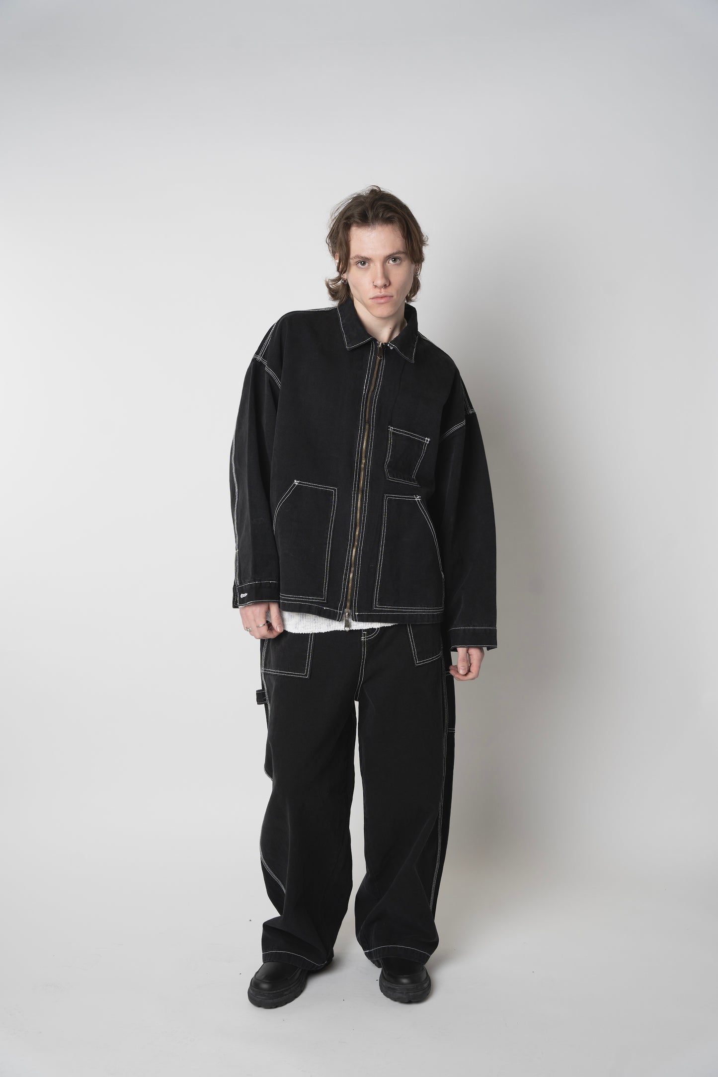 CONTRAST STITCH JACKET