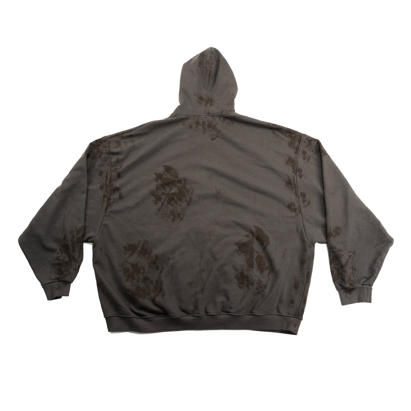 OVERSIZED ZIP UP HOODIE GREY