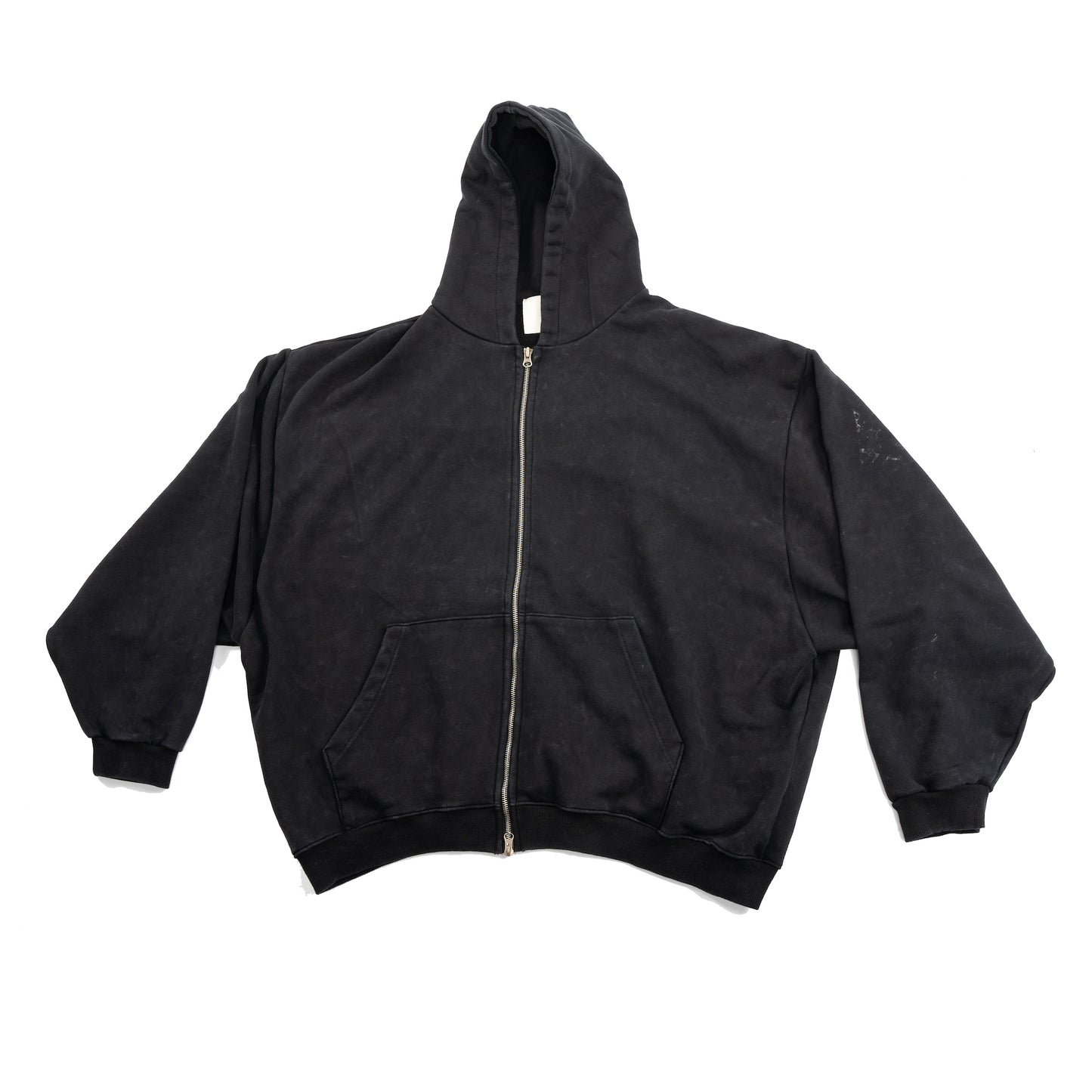 OVERSIZED ZIP UP HOODIE BLACK