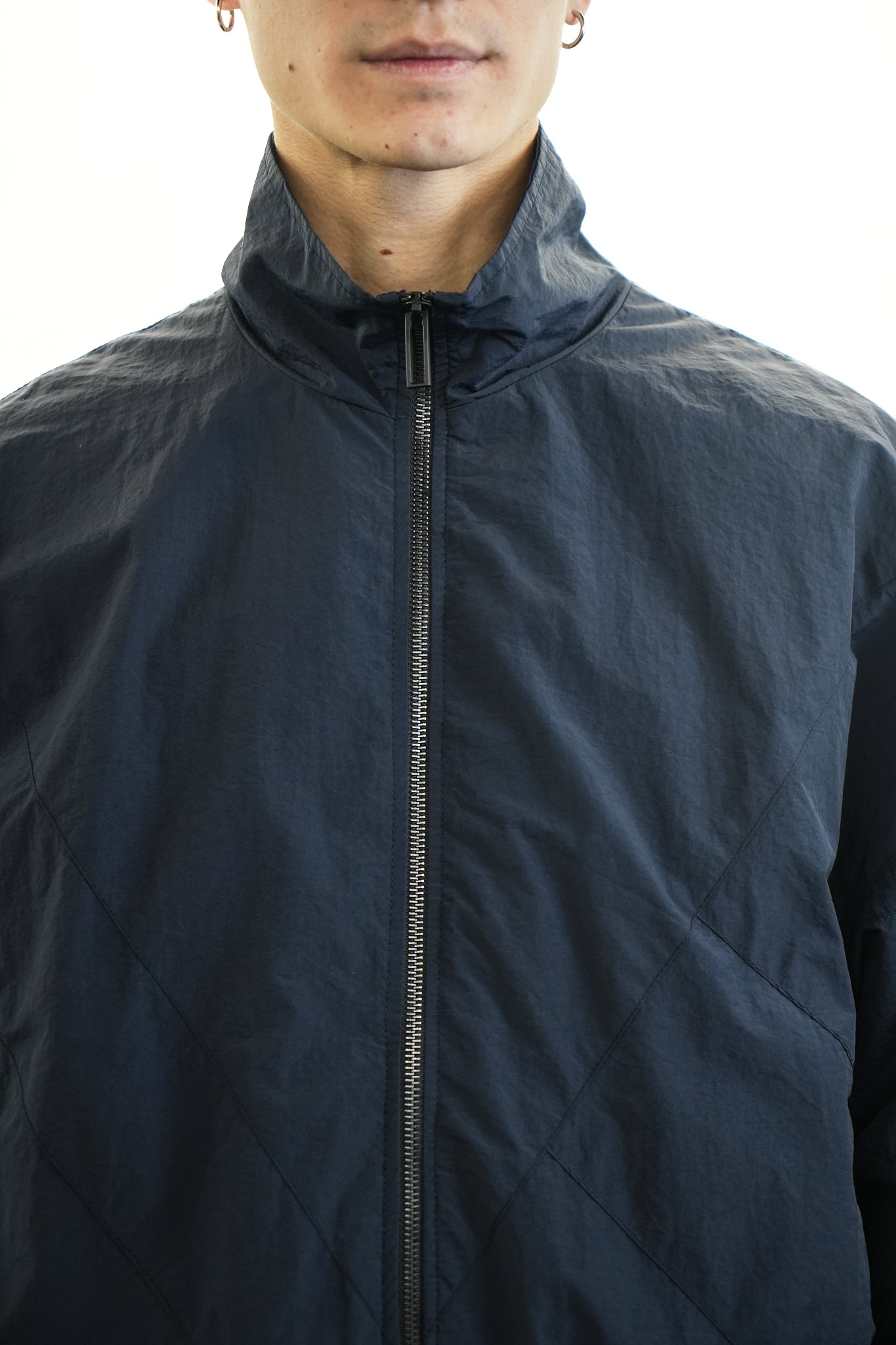 MULTI-LAYER NYLON SHELL JACKET DARK BLUB