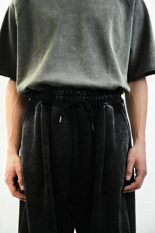 WASHED SWEAT DRAWSTRING PANTS