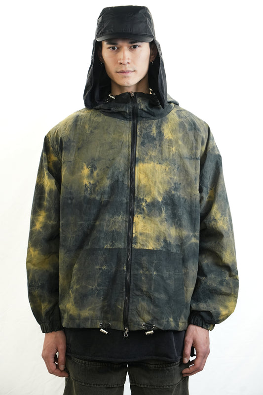 MOSS HAND-DYED HOODED JACKET