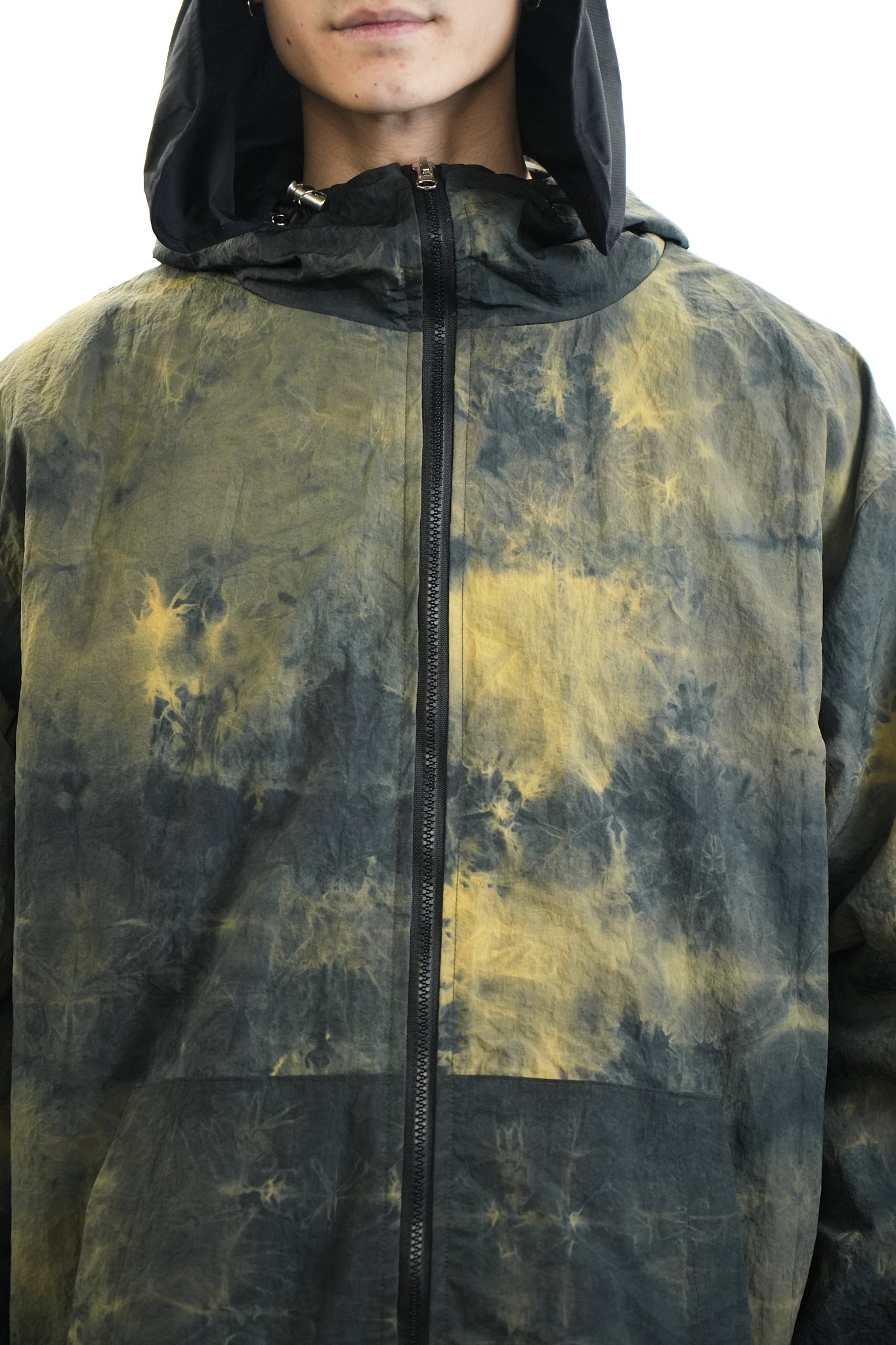 MOSS HAND-DYED HOODED JACKET