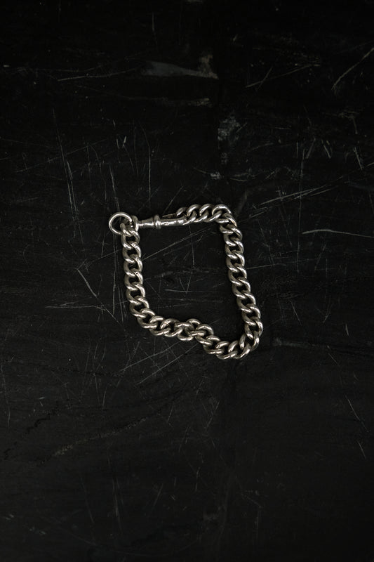 ALBERT CLASP CHAIN BRACELET — STERLING SILVER 925 (26G)