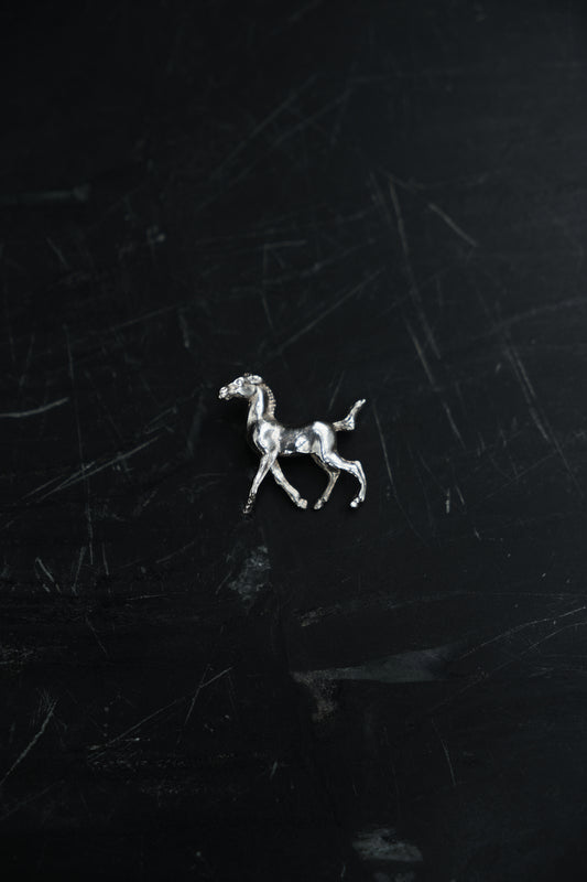 HORSE PIN — STERLING SILVER 925 (8G)