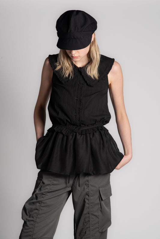 BLACK HUNTING CAP