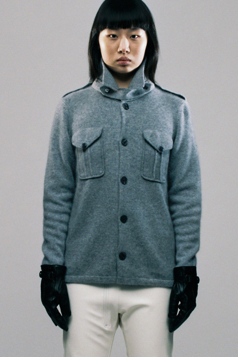 KNITTED SHIRT (GRAY)