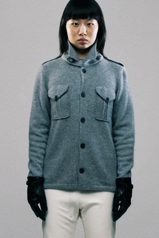 KNITTED SHIRT (GRAY)